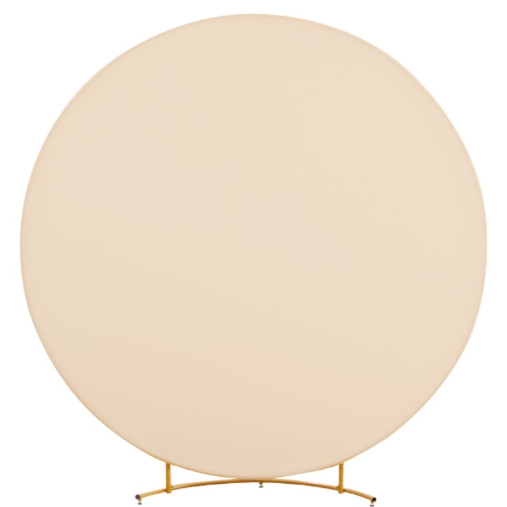 Husa roz pentru paravan cu suport rotund, 2m, bej