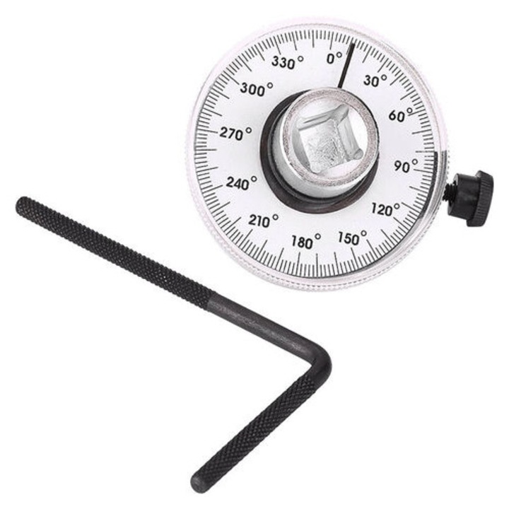 Manometru de torsiune1/2", set cu cheie, 360 grade, 7cm