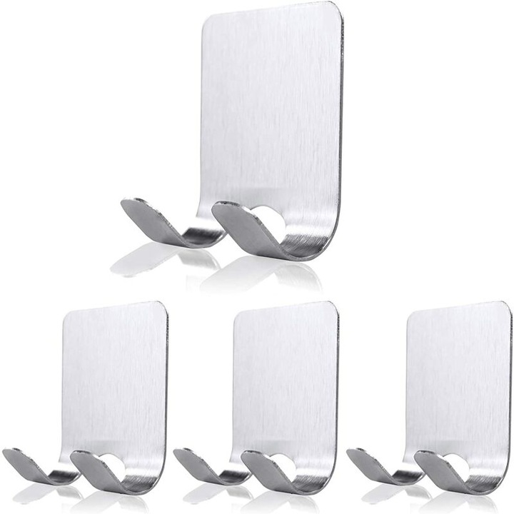 Set suporturi adezive pentru ras, metal inoxidabil, rezistent la apa, 4 bucati, 1 kg