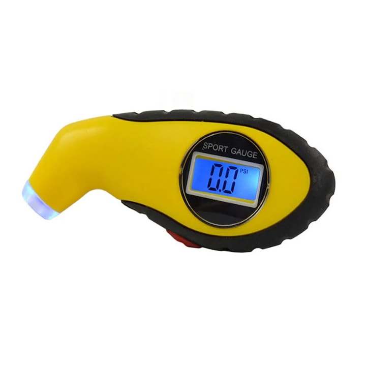 Manometru digital pentru presiunea anvelopelor, 0-150 PSI, iluminat, set 1 buc.