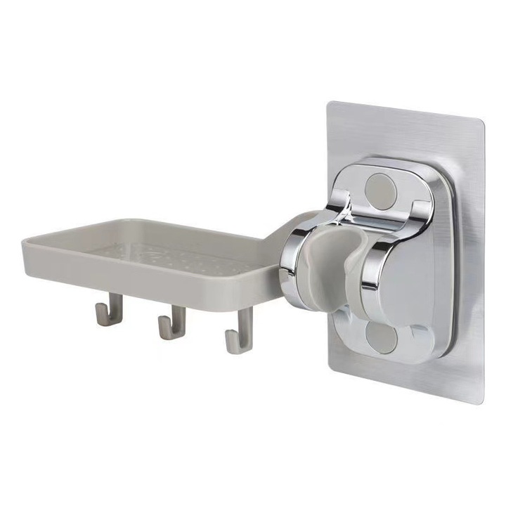 Suport pentru para dus cu adeziv puternic, ajustabil, 12cm, rezistent la apa