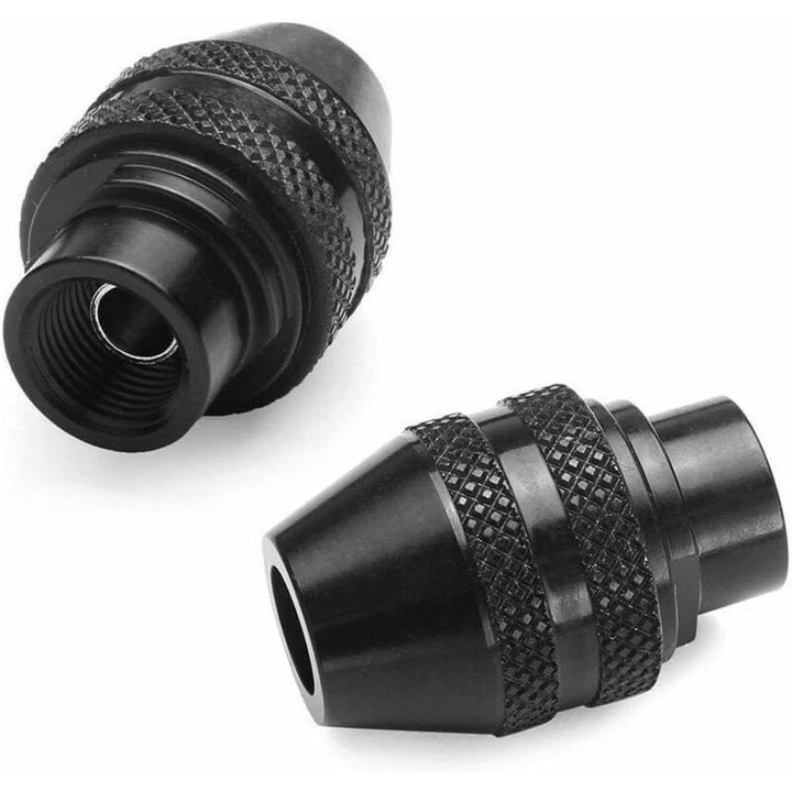 Set mandrina fara cheie pentru unelte rotative Dremel 4486, capacitate 0.4-3.4mm, negru