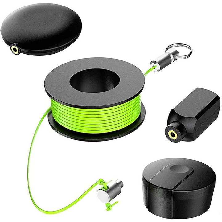 Set de 4 unelte pentru tras cabluri magnetice, utilizare interioara si exterioara, 110g