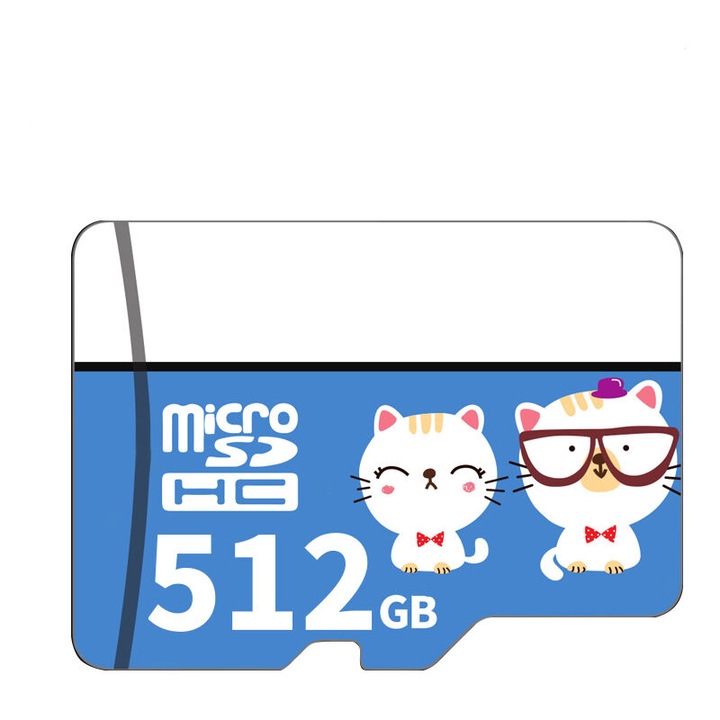 Карта памет MicroSDHC 512GB, 10MB/s, поддръжка на 1080p FHD, наличен комплект от капацитети