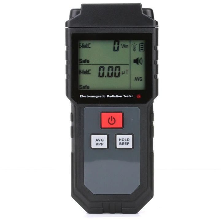 Преносим Гайгеров брояч, детектор за ядрена радиация, тестер за електромагнитна радиация, модерен дизайн, 15x7.6x4см