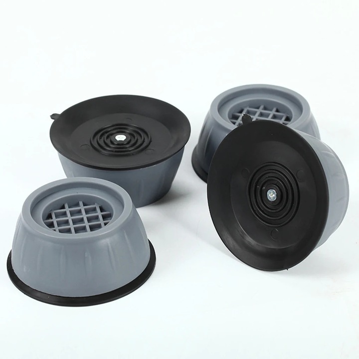 Picioruse anti-vibratie pentru masina de spalat, 4 bucati, plastic, 8.5cm, universal, antiderapant