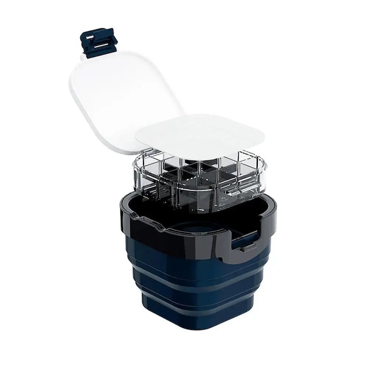 Paleta acuarela 16 grile, set cu galeata pliabila, cutie de ambalare colorata, pensula