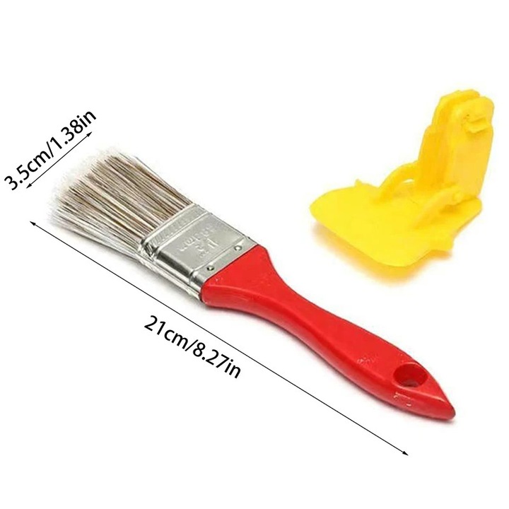 Set pensule de vopsit, 21cm, rosu, unelte de vopsit si tencuit