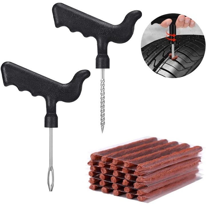 Kit reparatii anvelope, 32 piese