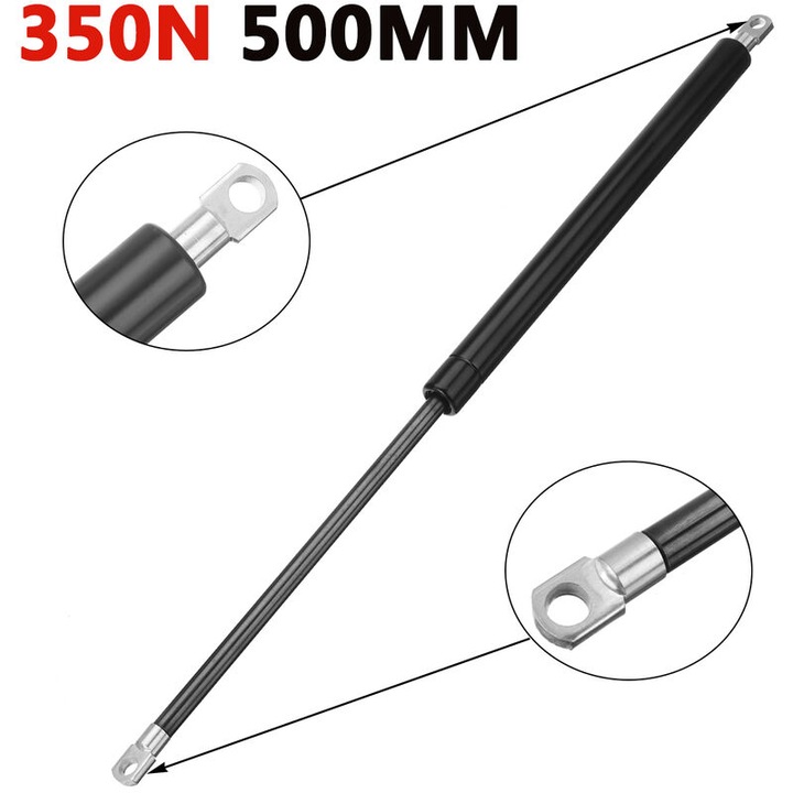 Универсален газов амортисьор 500мм, 350N, черен