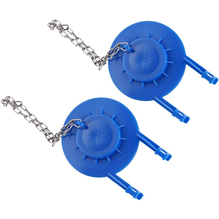 Univerzális WC szelep, 2 hüvelyk, gumi/rozsdamentes acél anyag, kék