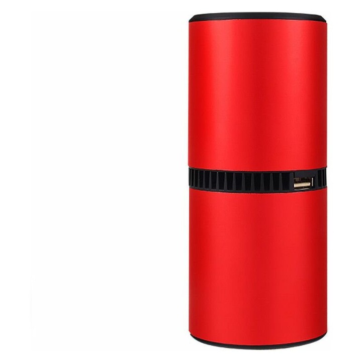 Purificator de aer pentru masini cu sapte locuri sau spatii de pana la 10m, rosu, dimensiuni variate