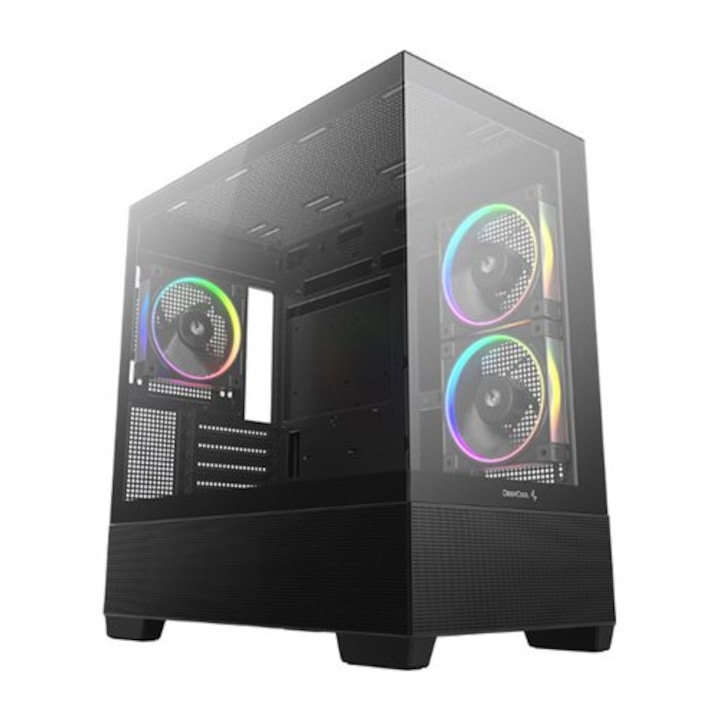 Carcasa computer Deepcool CG380 MIDI Tower, neagra, 24 luni garantie