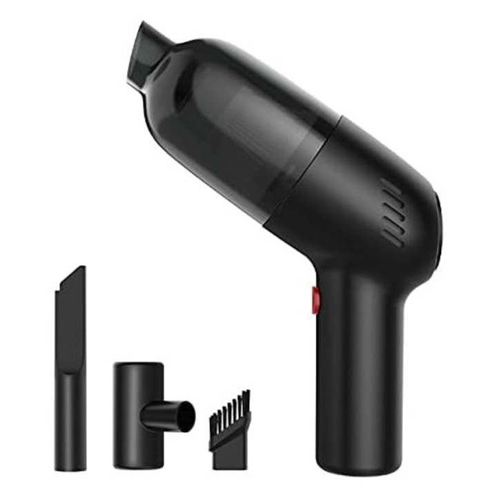 Aspirator auto fara fir, 8000Pa, 35500 RPM, utilizare continua peste 40 minute, negru, dimensiuni 25.5x17x7.5cm