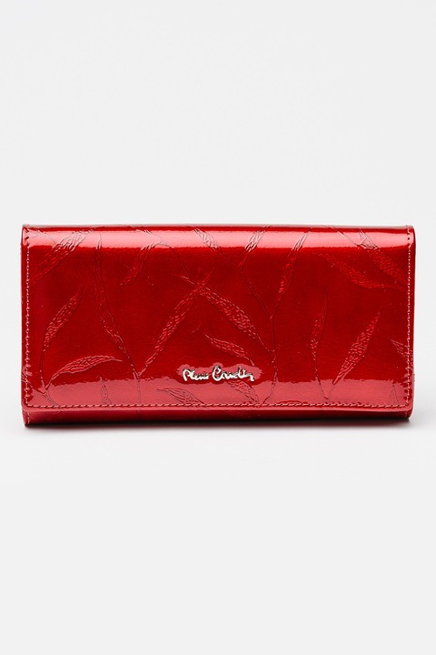 Pierre Cardin, Лачен кожен портфейл, Червен