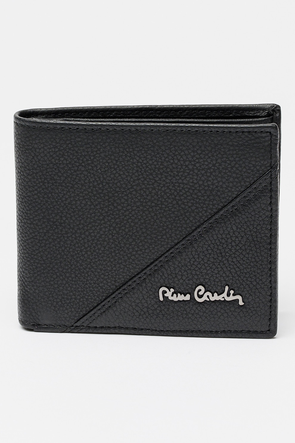 Pierre Cardin, Portofel pliabil din piele, Negru