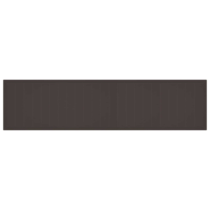 Set de masa de gradina cu perne cu perna 15 pcs Maro PP, vidaXL, 3378801