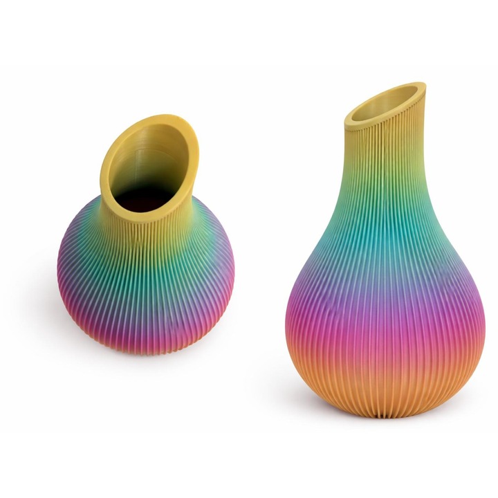 3D Декоративна ваза, многоцветна за изкуствени или естествени цветя