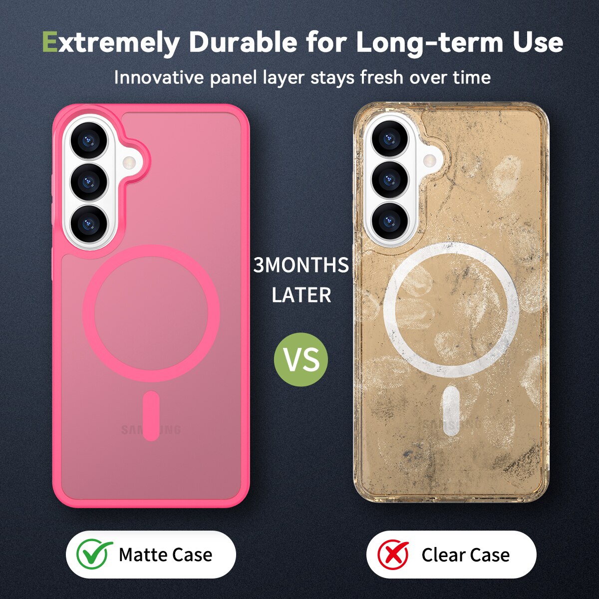 Husa de protectie pentru Samsung Galaxy S26 Plus, Omelivon, MagSafe, Incarcare Wireless, Antisoc, Margini Ridicate pentru Protectia Ecranului si a Camerelor, Materiale Premium, Roz inchis
