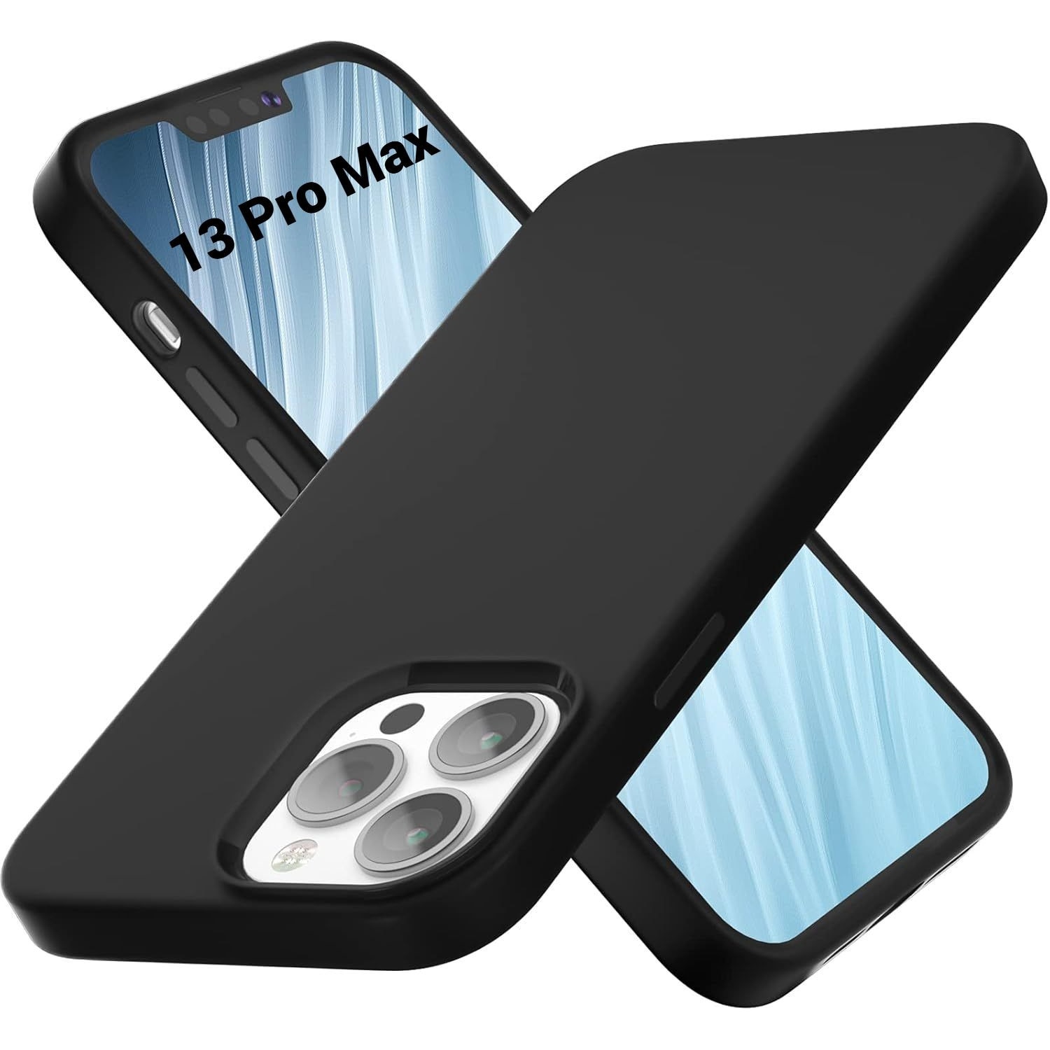 Husa de silicon Matt pentru Iphone 13 Pro Max Negru