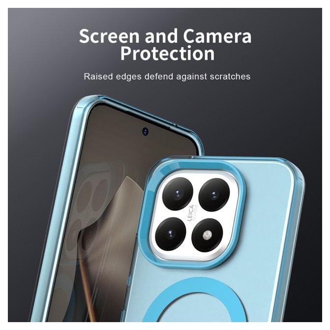 Husa Upzz® Tech Candy Pentru Xiaomi 15T, Tehnologie Magsafe, Protectie La Camera si Colturi, Albastru