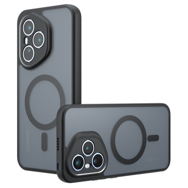 Husa Upzz® Pure Pentru Honor 400 Pro, Compatibila cu MagSafe, Carcasa Magnetica Integrata, Anti-Soc, Neagra