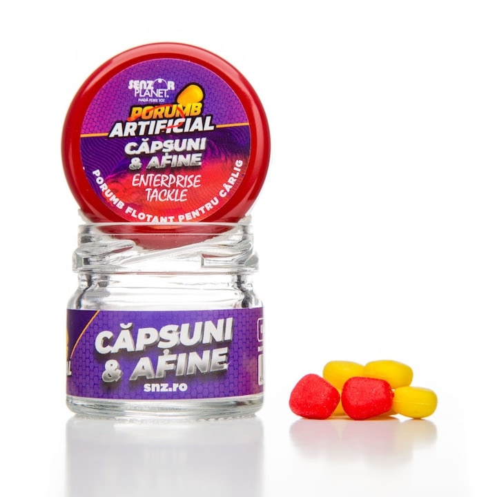 Porumb artificial Senzor Planet, set 8buc, culori fluorescente, capsuni si afine