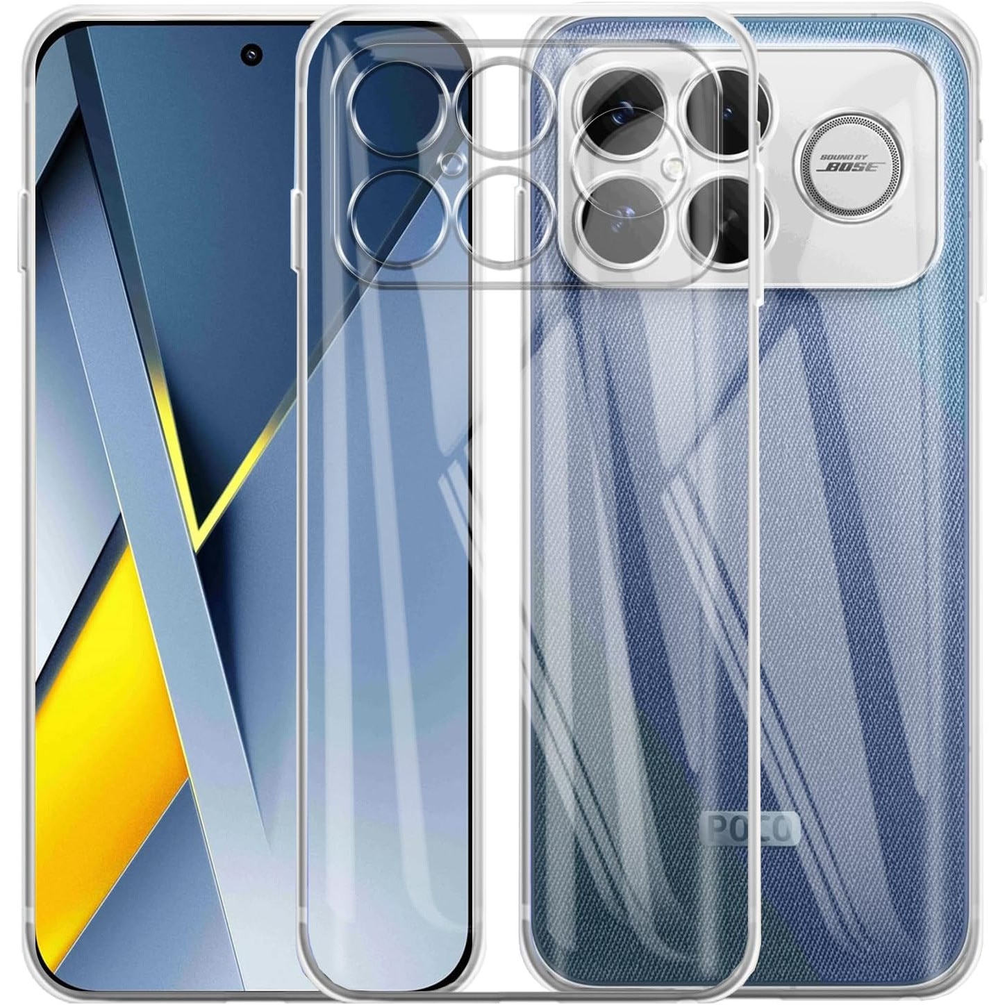 Husa pentru Poco F8 Ultra, Anti-Shock 1.5mm, cu protectie lentile, transparenta