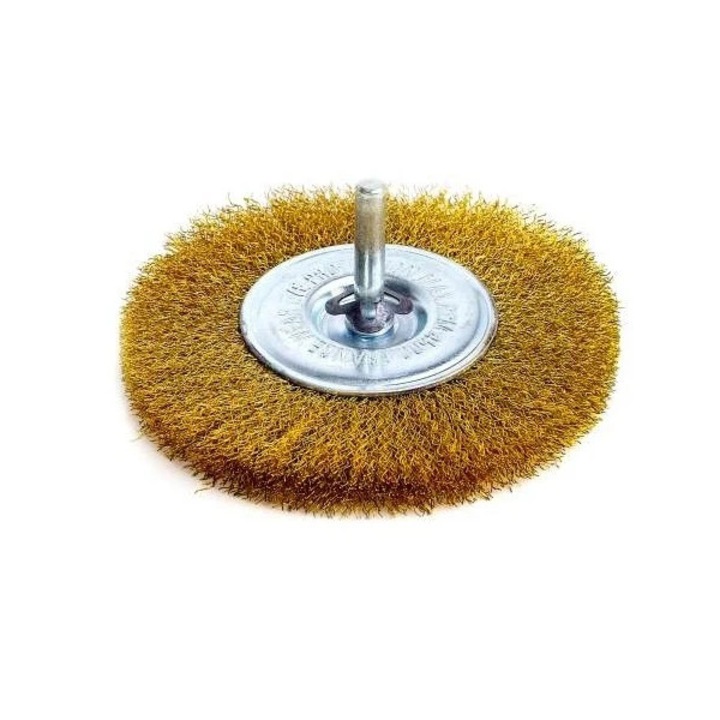 Perie circulara, cu tija, pentru metale moi, Peromex 6134G, diametru 75 mm