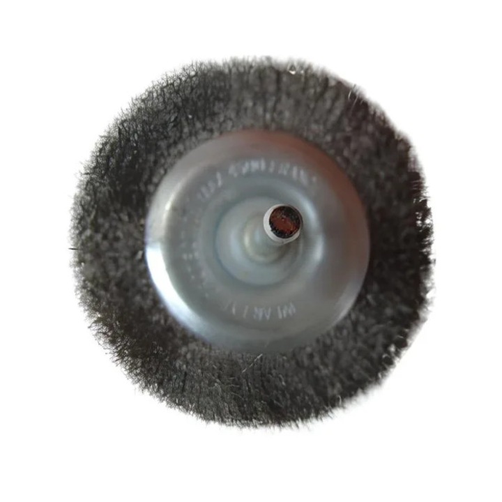 Perie circulara, cu tija, pentru metale moi, Peromex 5135V, diametru 75 mm