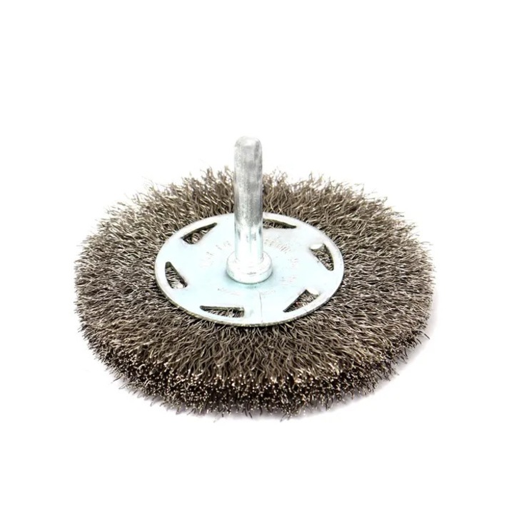 Perie circulara, cu tija, pentru inox / aluminiu, Peromex 7179G, diametru 75 mm