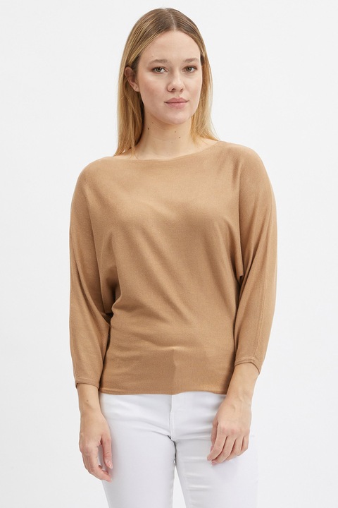 ORSAY, Pulover cu maneci liliac, Caramel