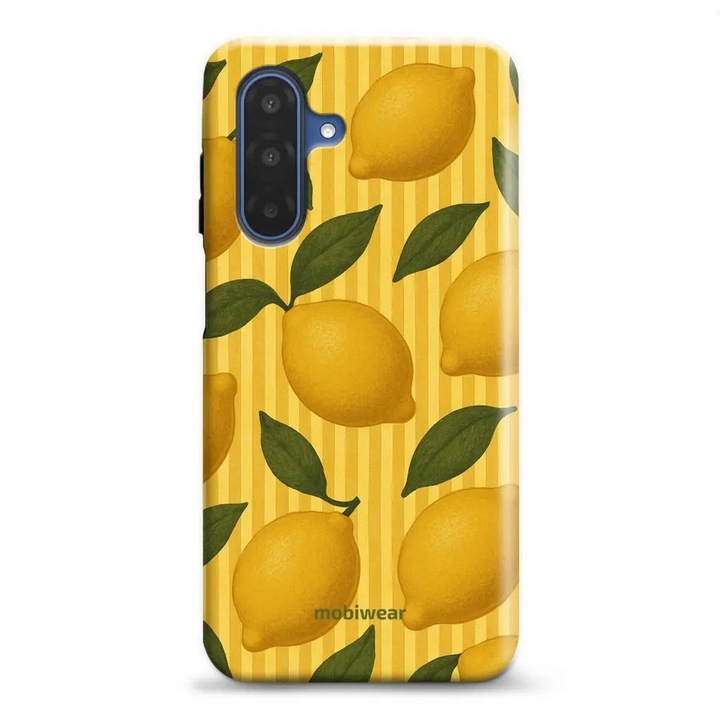 Carcasa rezistenta Mobiwear Elite Pro pentru Samsung Galaxy A17 / A17 5G, protectie dubla, culoare galbena, material plastic si TPU