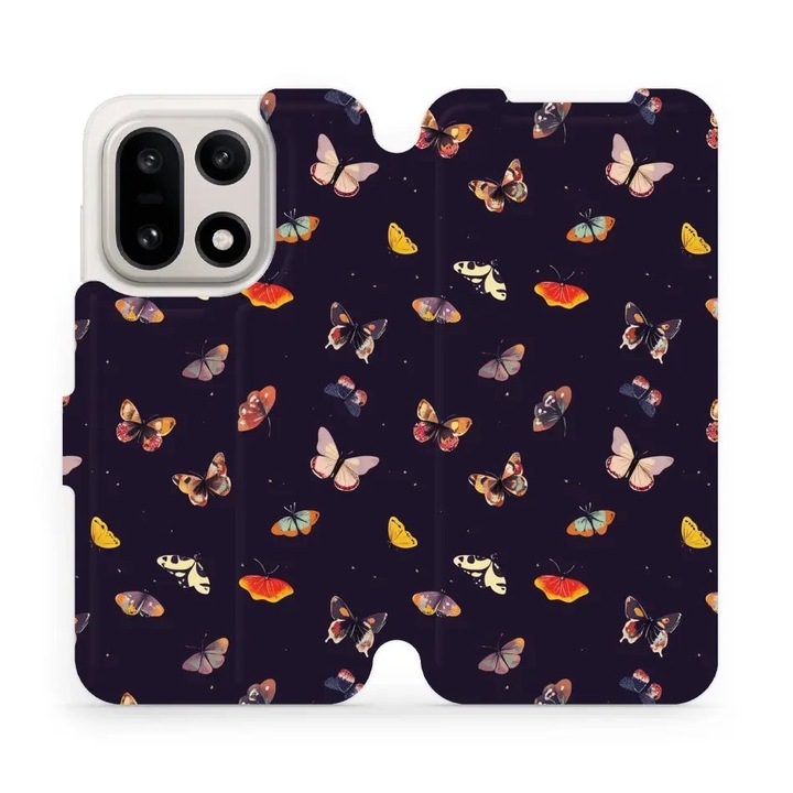 Husa flip Mobiwear pentru OnePlus 15, multicolor, rezistenta la socuri si zgarieturi