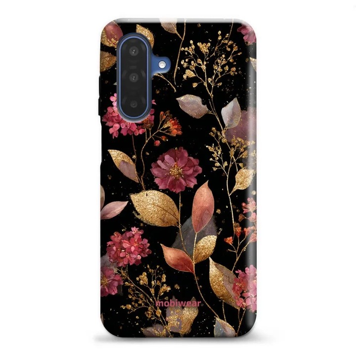 Virágos telefontok Samsung Galaxy A17 / A17 5G-vel kompatibilis, Mobiwear Elite Pro, ütés- és karcálló, többszínű
