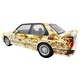 Macheta BMW M3 E30 1:24 replika fém sár terepminta fények hangok