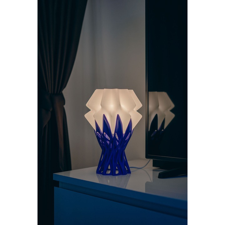 Veioză Nox, 3D, design organic, PLA eco-friendly, 20x33cm