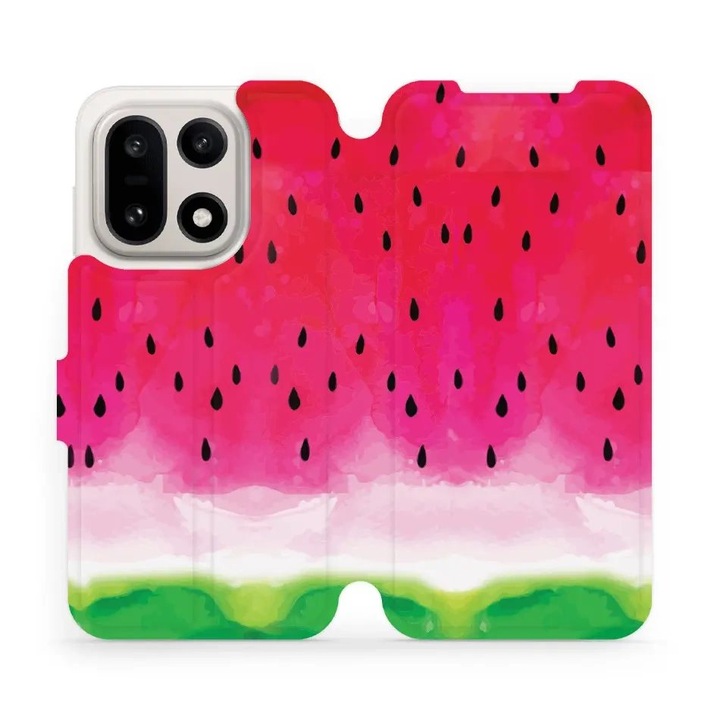 Husa flip Mobiwear compatibila cu OnePlus 15, rezistenta la socuri si zgarieturi, multicolor