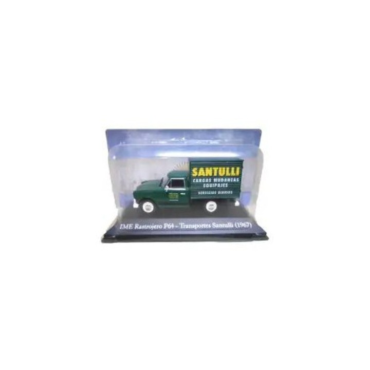 Macheta IME Rastrojero P64 Transportes Santulli 1967 zöld, 1:43 méretarány