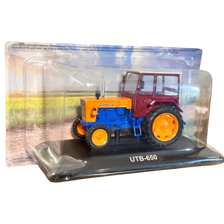 Macheta Tractor UTB-650, Hachette, autoutilitara, metal/plastic, 1/43