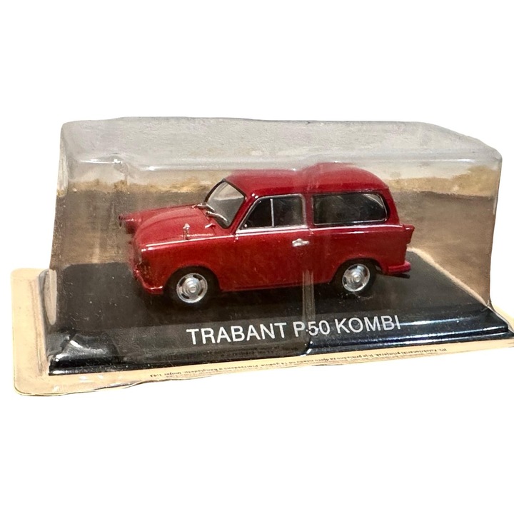 Macheta Trabant P50 Kombi grena metal 1:43 modellgyűjtemény