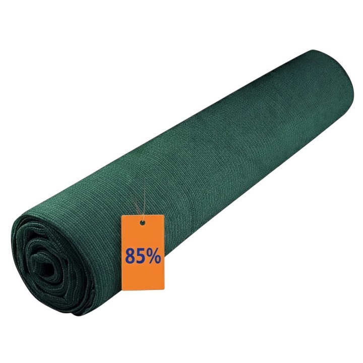 Plasa de umbrire, 2 x 50 m, densitate 85%, gratuit 50 coliere