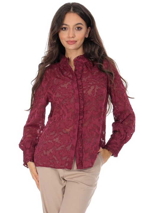 Női fekete nadrág, ROH, műbőrből