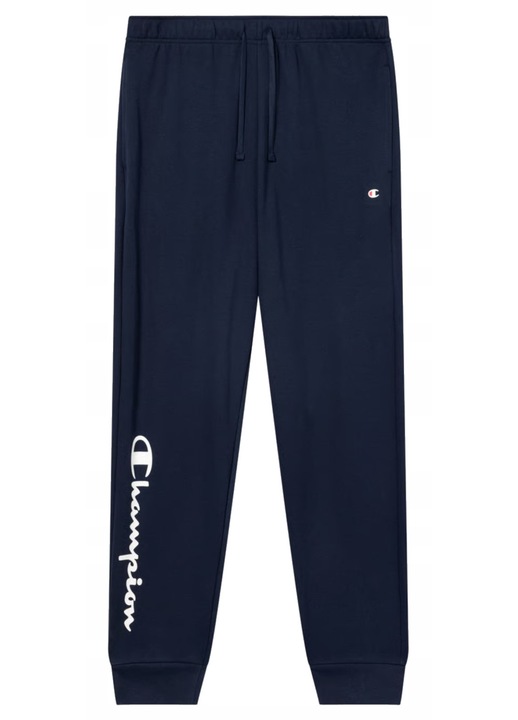 Férfi nadrág Champion, sötétkék, alkalmi, pamut, gumis derékkal