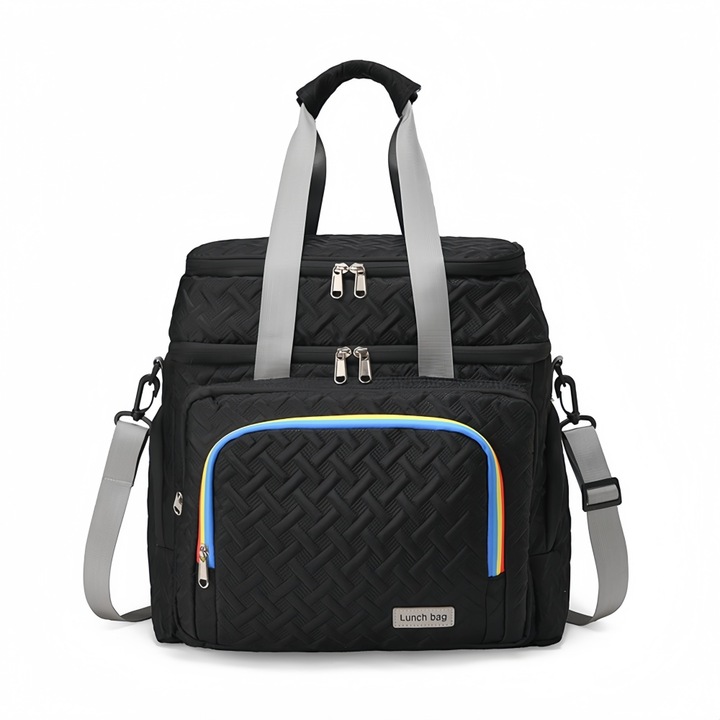 Rucsac fashion pentru femei, ORBER, capacitate mare, design ergonomic, negru, 35x20x35cm