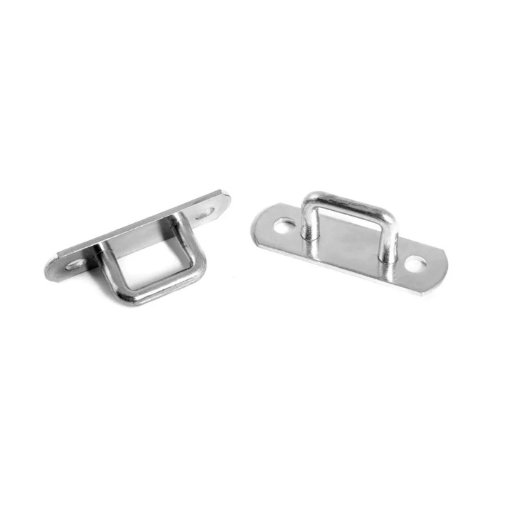 Brida dreptunghiulara, set 5 bucati, metalic, 11x34mm