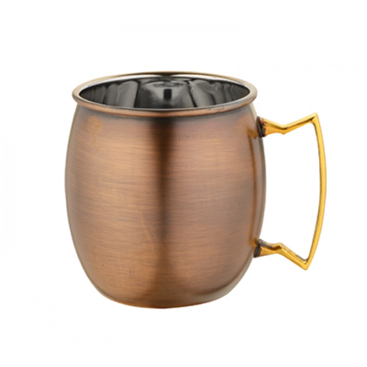 Sosiera cu relief CULINARO ANTIQUE din inox cu strat cupru 4, 5x5, 5cm 70ml