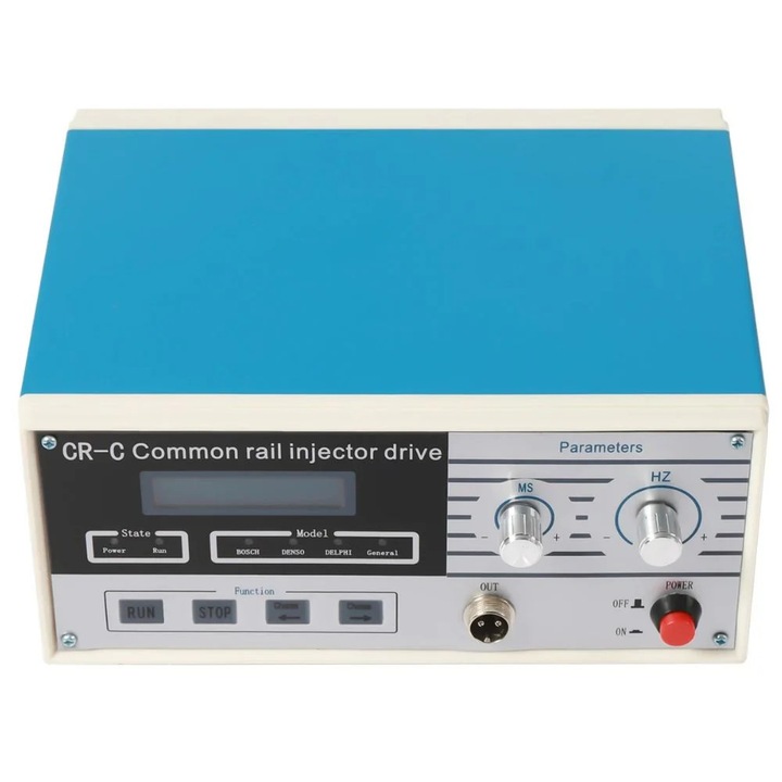 CR-C Common Rail injektor tesztelő készlet, 0-30Hz, 0-10ms, ötvözet, kék, 25x19x11cm