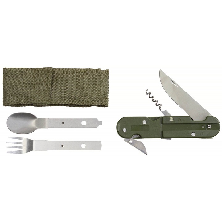Set Tacamuri, Briceag, tirbuson Outdoor cu Husa, Max Fuchs 33583