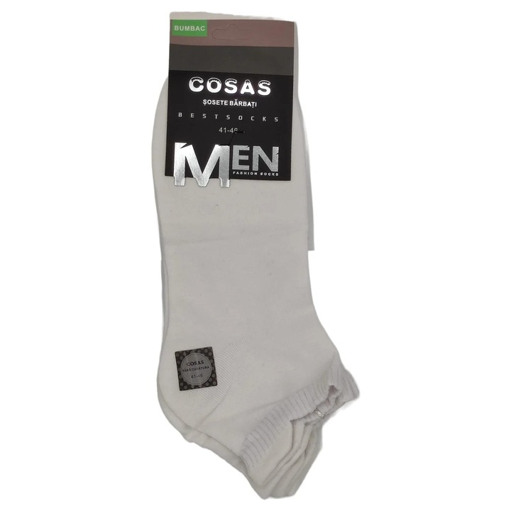 Set sosete barbati Axton 2 perechi alb 41-46, bumbac